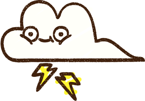 Bir insan tarafından çizilen Bulut Tebeşiri