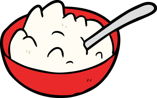 Bir insan tarafından çizilmiş lapa kasesi.