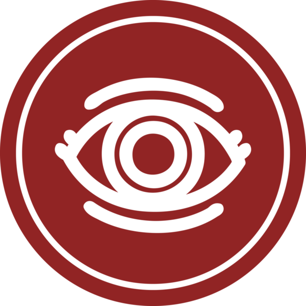 bir insan tarafından çizilmiş göz yuvarlak simgesi.