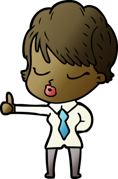 Bir insan tarafından çizilmiş gözleri kapalı çizgi film kadını.