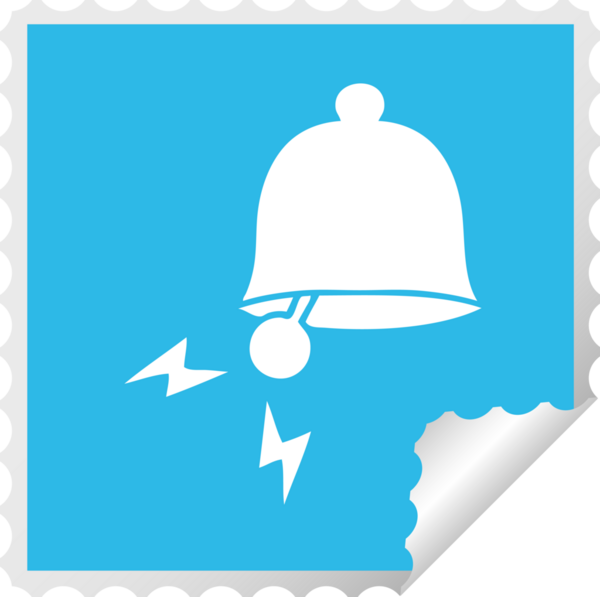 Bir insan tarafından çizilmiş zil karikatürü.