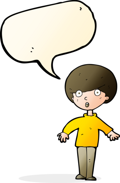 Bir insan tarafından çizilen konuşma baloncuğu ile bir adamı şaşırtan çizgi film.