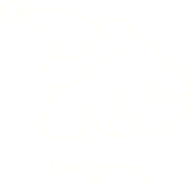 Bir insan tarafından çizilmiş Noel Fili Tebeşiri