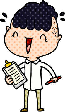 Bir insan tarafından çizilmiş mutlu çocuk.