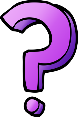 bir insan tarafından çizilmiş karalama soru işareti