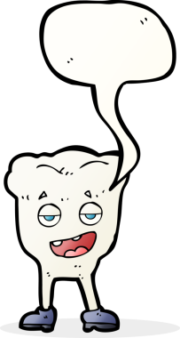 Bir insan tarafından çizilmiş konuşma baloncuğu olan kendini beğenmiş bir çizgi film karakteri.