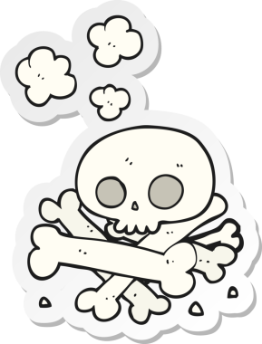 Bir insan tarafından çizilmiş bir karikatür yığını.