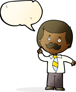 Bir insan tarafından çizilmiş konuşma baloncuğu fikri olan karikatür muhabiri.