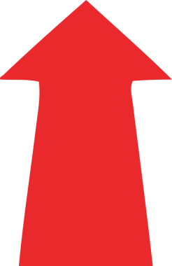 Bir insan tarafından çizilmiş tuhaf çizgi film oku.