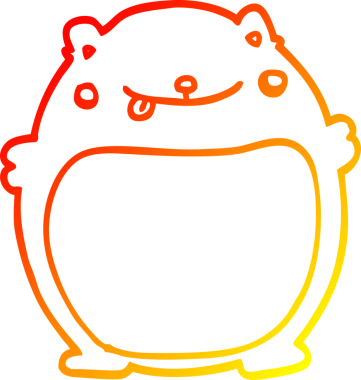 Bir insan tarafından çizilmiş bir çizgi film karakteri çizimi.