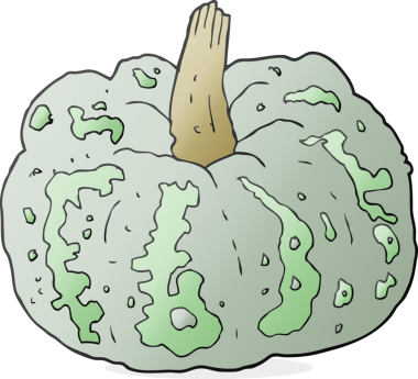 Bir insan tarafından çizilmiş serbest çizgi film kabağı.