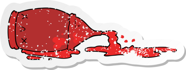 Bir insan tarafından çizilmiş karikatür etiketi.