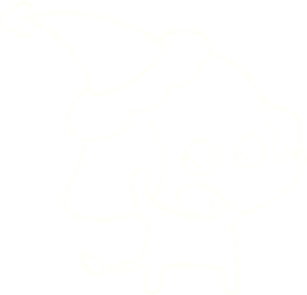 Bir insan tarafından çizilmiş Noel Fili Tebeşiri