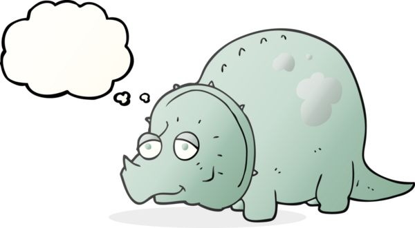 Bir insan tarafından çizilmiş serbest çizim baloncuk karikatür dinozor.