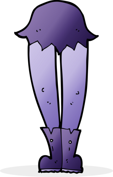 Bir insan tarafından çizilmiş vampir bacakları.