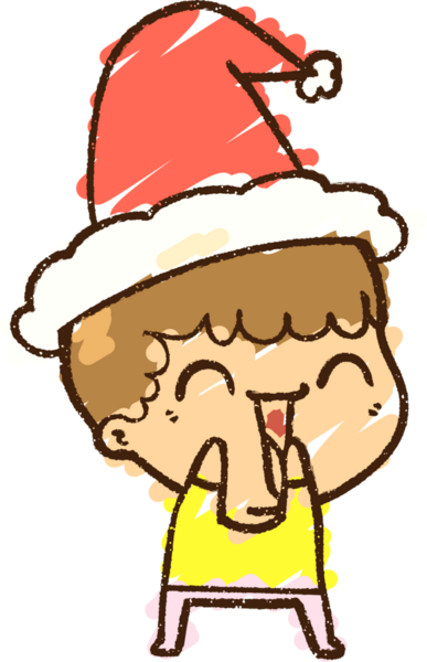 Bir insan tarafından çizilen Noel Adam Tebeşiri