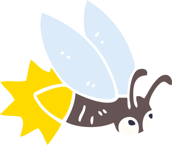 Bir insan tarafından çizilmiş karalama ateşböceği.