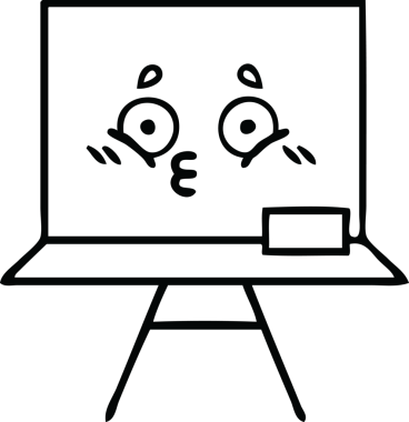 Bir insan tarafından çizilmiş beyaz bir karikatür.