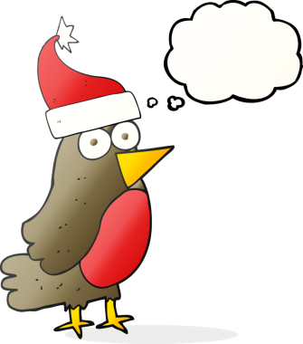 Bir insan tarafından çizilmiş serbest çizim baloncuk Robin çizgi filmi