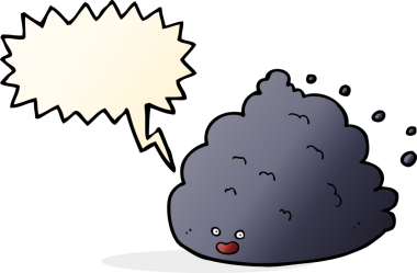 bir insan tarafından çizilmiş konuşma balonlu çizgi film karakteri