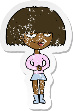 Bir insan tarafından çizilmiş sinsi bir karikatürün gerilimli yapıştırması.