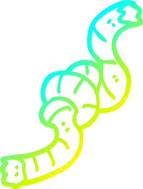 Bir insan tarafından çizilmiş düğümlenmiş bir karikatürün soğuk eğimli çizimi