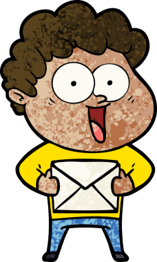 Bir insan tarafından çizilmiş mutlu bir adam.