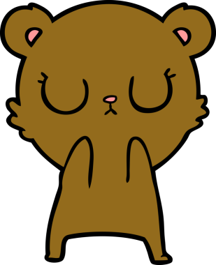 Bir insan tarafından çizilmiş bir çizgi film karakteri.