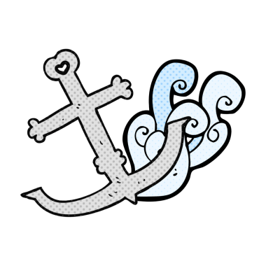 Bir insan tarafından çizilmiş serbest çizgi film sunucusu