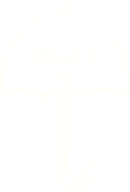 Bir insan tarafından çizilen Şemsiye Tebeşiri