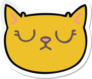 Bir insan tarafından çizilmiş garip bir el yazısı. Ağlayan bir kedi.