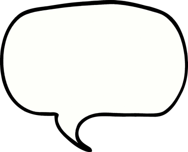 bir insan tarafından çizilmiş karalama konuşma balonu