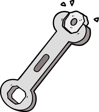 Karikatür anahtarı bir insan tarafından çizilmiş.