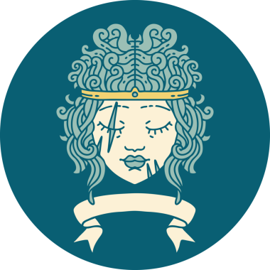 Retro Dövme Tarzı İnsan Barbar Karakteri