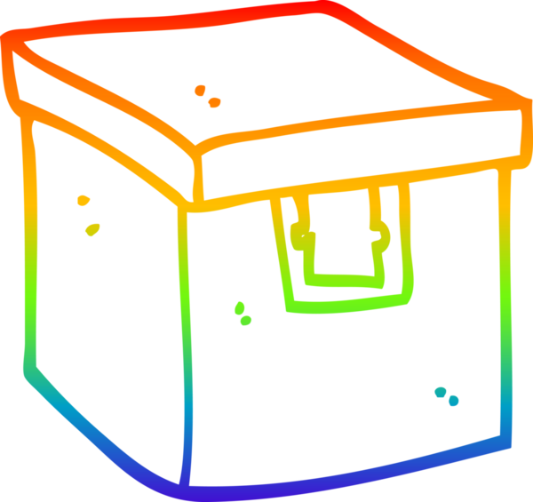 gökkuşağı gradyan çizgi çizimi bir insan tarafından çizilmiş kanıt kutusu