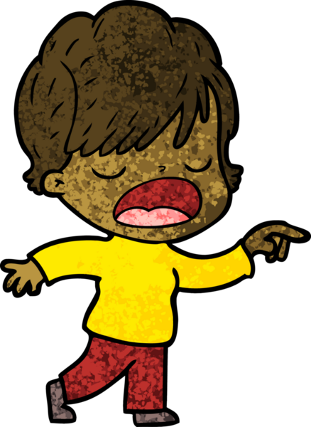 Bir insan tarafından çizilmiş bir karikatür kadın konuşuyor.