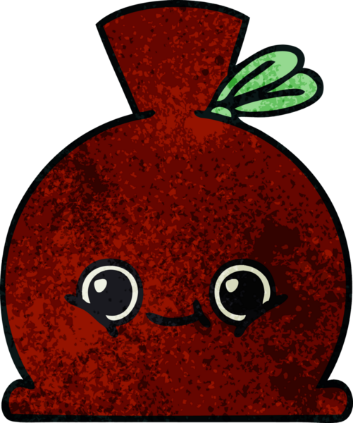 Bir insan tarafından çizilmiş eski grunge desenli bir çuval.