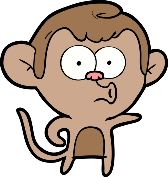 Bir insan tarafından çizilmiş çizgi film karakteri.