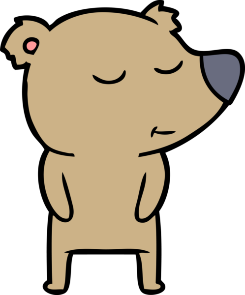 Bir insan tarafından çizilmiş bir çizgi film karakteri.