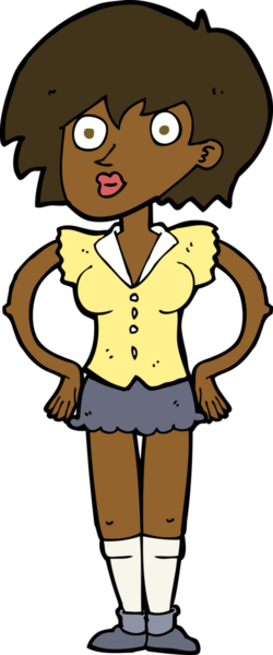 Bir insan tarafından çizilmiş kalçalı bir karikatür.