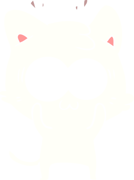 Bir insan tarafından çizilmiş düz renkli çizgi film.