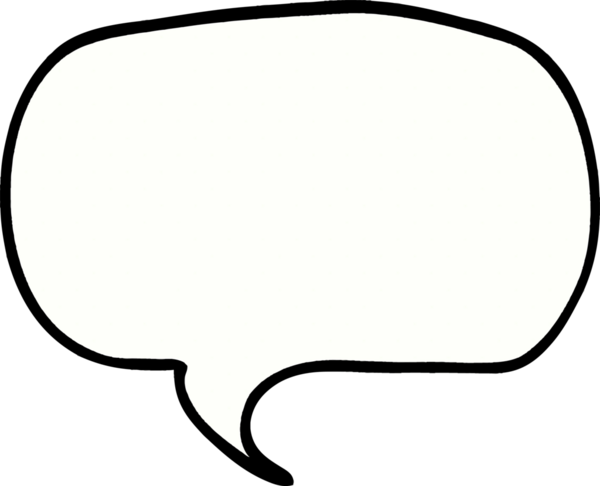 bir insan tarafından çizilmiş karalama konuşma balonu