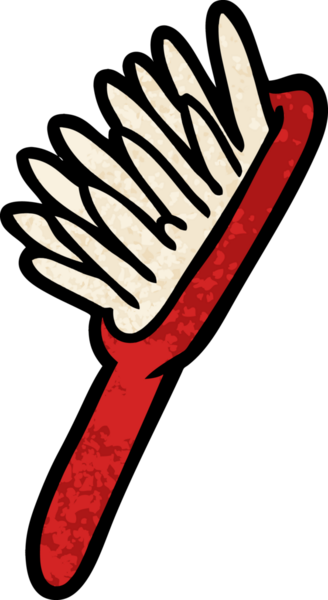 bir insan tarafından çizilmiş karikatür fırçası