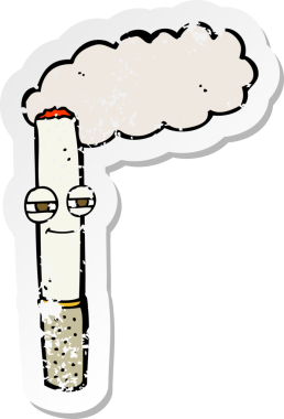 Bir insan tarafından çizilmiş bir çizgi filmin gerilimli yapıştırması.