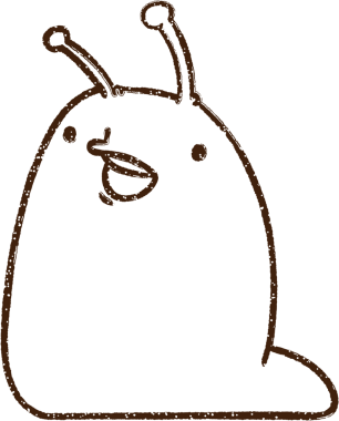 Bir insan tarafından çizilen Mutlu Sümüklüböcek Kömürü Çizimi