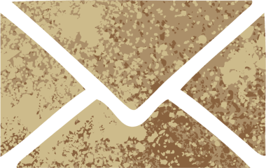 Bir insan tarafından çizilmiş kağıt zarfın retro çizim tarzı karikatürü