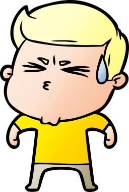 Bir insan tarafından çizilmiş, hayal kırıklığına uğramış bir adam.