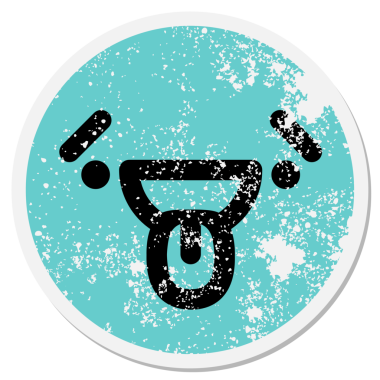 Bir insan tarafından çizilmiş utangaç bir yüz.