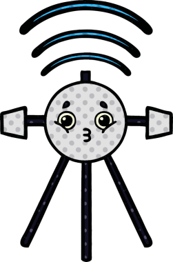 Bir insan tarafından çizilmiş bir uydunun çizgi roman tarzı