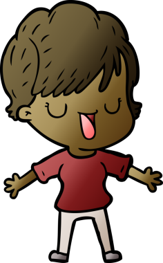 Bir insan tarafından çizilmiş bir karikatür kadın konuşuyor.